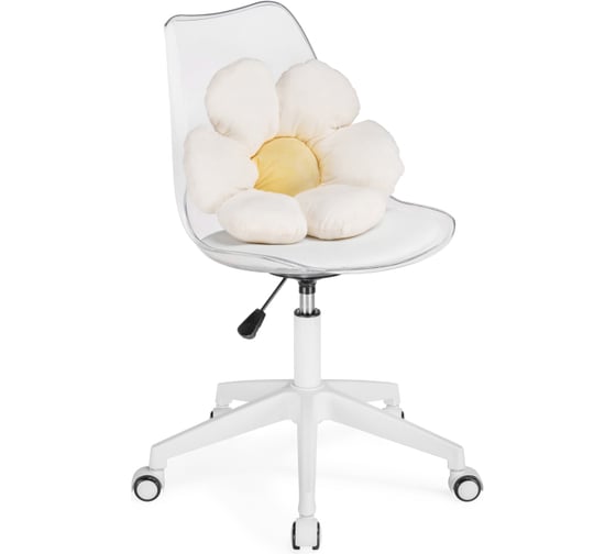 Стул с подушкой Woodville kolin clear/white 15642