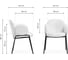 Стул Woodville kalipso white/black 15593 2