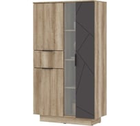 Шкаф Woodville диамо шк 02 софт графит/дуб каньон 546015
