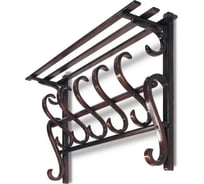 Настенная вешалка Мебелик В 7Н темно-коричневый 925 1932