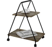 Сервировочный стол Мебелик Милн черный/дуб крымский состаренный П0006817 8692