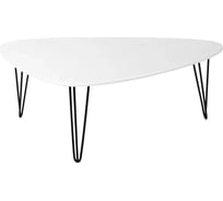 Журнальный стол Мебелик Престон белый бетон/черный П0002795 2578