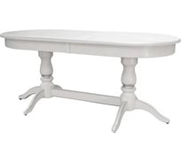 Обеденный стол Мебелик Тарун 3 раздвижной белый/серебро 150/20084 П0006380 8259