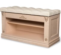 Обувница Мебелик Сильвия экокожа молочный/белый ясень П0002356 201