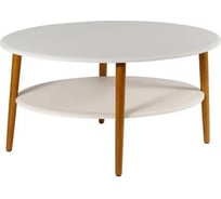 Журнальный стол Мебелик Эль СЖ-01 белый/дуб светлый П0003408 5360