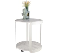 Круглый журнальный столик на колесиках в стиле лофт Callisto mobili М020.0Д70