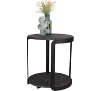 Круглый журнальный столик на колесиках в стиле лофт Callisto mobili М020.0А59