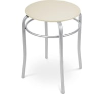 Табурет ООО Комус ET_Ника ТПР1 к/з, слоновая кость, каркас серый 1075300