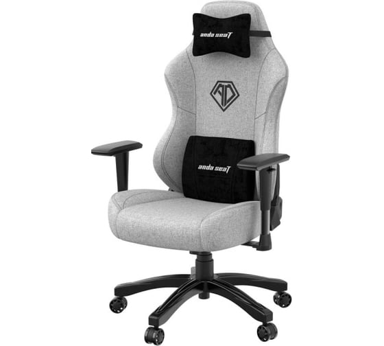 Игровое кресло Andaseat phantom 3, цвет серый, размер l 90 кг, м AD18Y-06-G-F