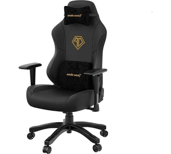 Игровое кресло Andaseat phantom 3, цвет черный, размер l 90 кг AD18Y-06-B-PV/C