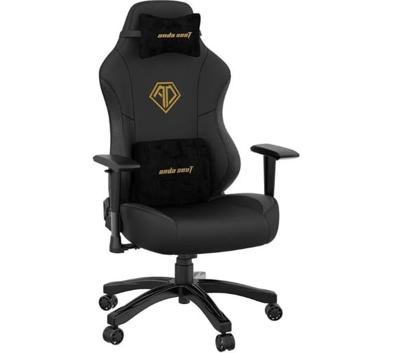 Игровое кресло Andaseat phantom 3, цвет черный, размер l 90 кг AD18Y-06-B-PV/C