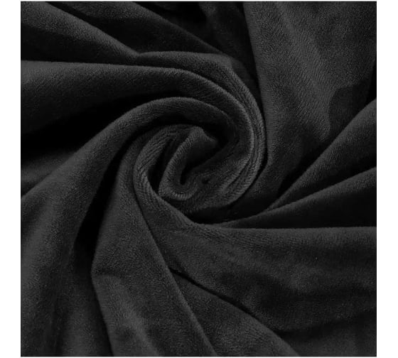 Чехол на игровое компьютерное кресло с подлокотниками Crocus-Life бархат С12-Black