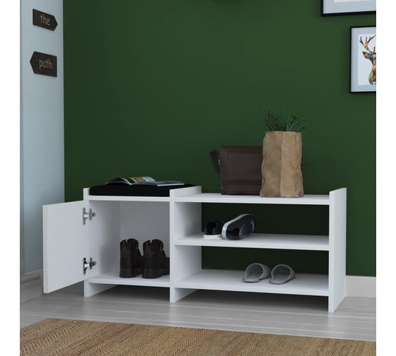 Обувница leve sunno hall stand white LEV00757