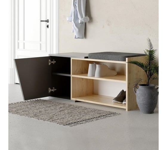 Обувница leve fiona bench oak LEV00740