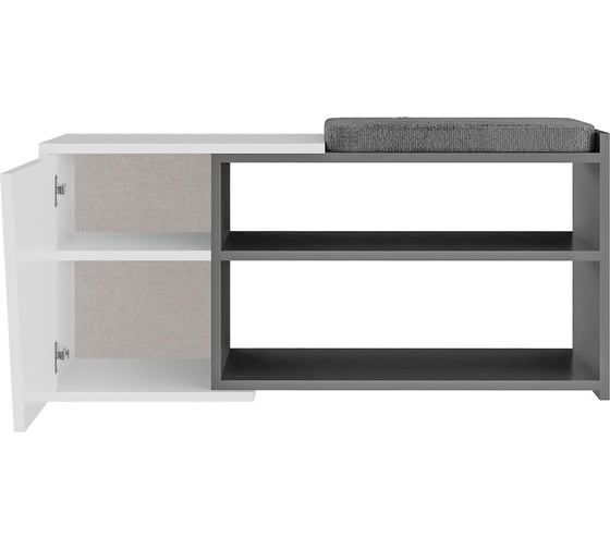 Обувница leve fiona bench anthracite LEV00739