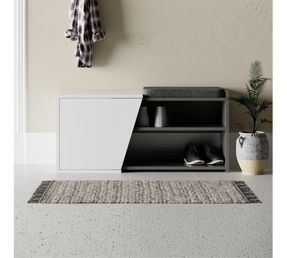 Обувница leve fiona bench anthracite LEV00739