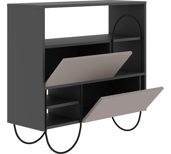 Обувница leve norfolk shoe cabinet anthracite LEV00808