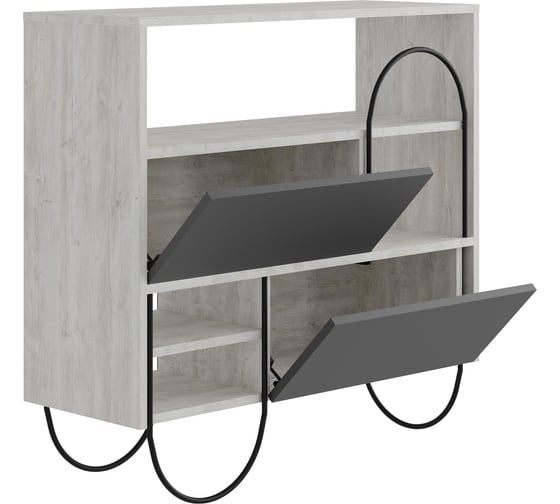 Обувница leve norfolk shoe cabinet ancient white LEV00806