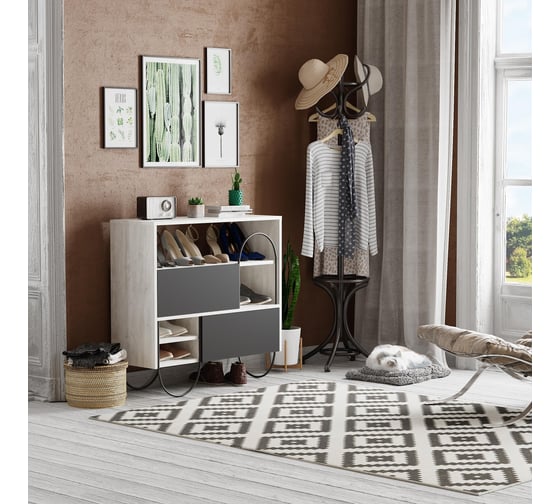 Обувница leve norfolk shoe cabinet ancient white LEV00806