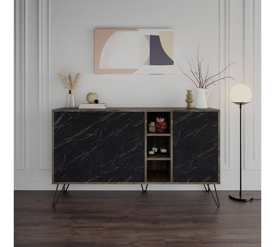 Комод leve clara console dark coffee LEV00237