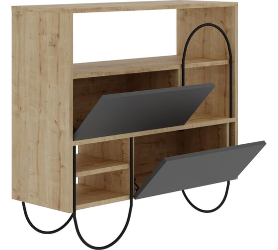 Обувница leve norfolk shoe cabinet oak LEV00805