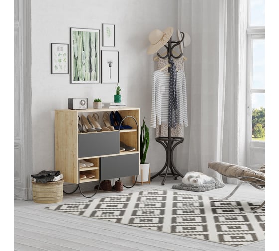 Обувница leve norfolk shoe cabinet oak LEV00805