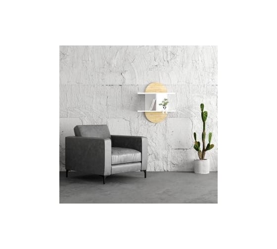 Фигурная полка leve auro wall shelf white LEV00933