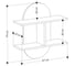 Фигурная полка leve auro wall shelf white LEV00933 3