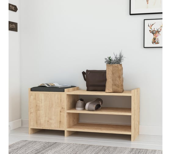 Обувница leve sunno hall stand oak LEV00758