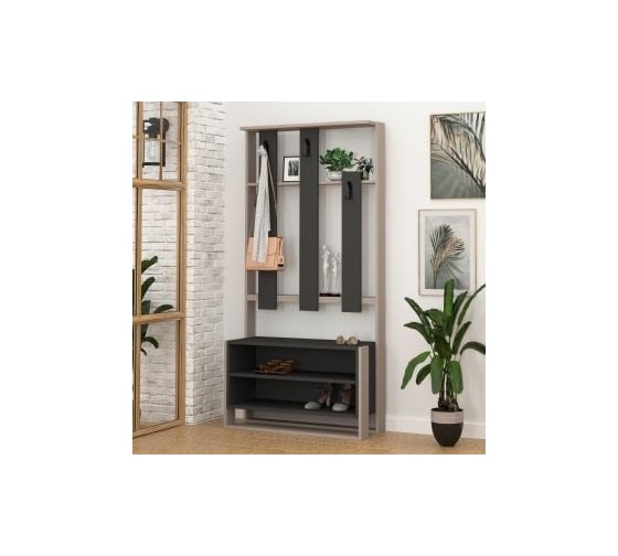 Обувница с вешалкой для одежды leve chester hall stand light mocha LEV00764