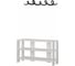 Обувница с вешалкой для одежды leve tono shoe rack-hanger white LEV00801 2