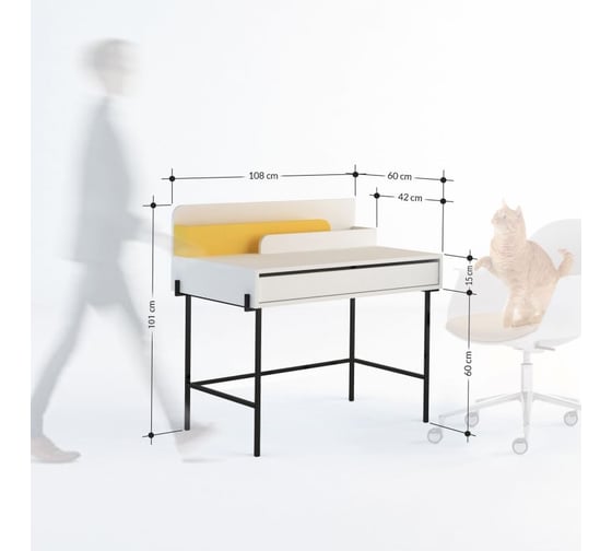 Письменный стол leve leila working table white LEV00208