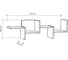 Фигурная полка leve rako shelf anthracite LEV00915 3