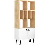 Прямой стеллаж leve bene bookcase oak LEV00653