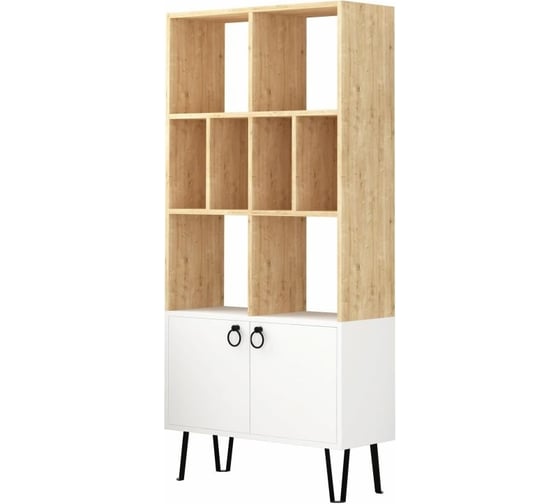 Прямой стеллаж leve bene bookcase oak LEV00653