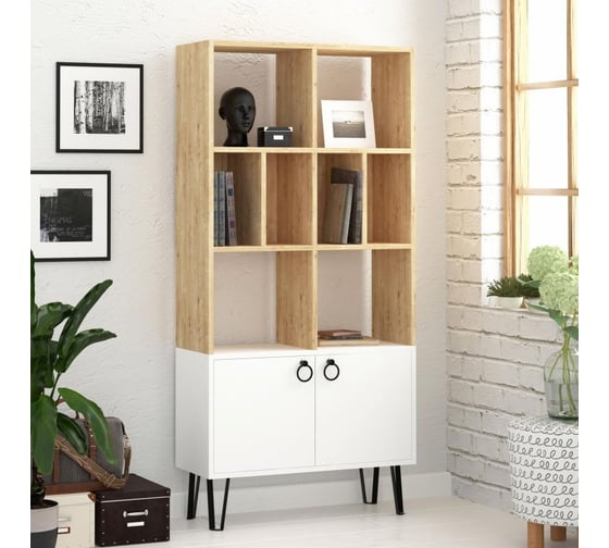 Прямой стеллаж leve bene bookcase oak LEV00653