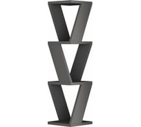 Угловая полка leve zena corner bookcase anthracite LEV00867