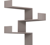 Угловая полка leve luksa corner bookcase light mocha LEV00855