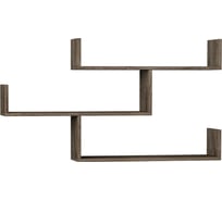 Прямая полка leve tibet bookcase dark coffee LEV00846