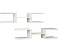 Прямая полка leve crab shelf set of 2 white LEV00884