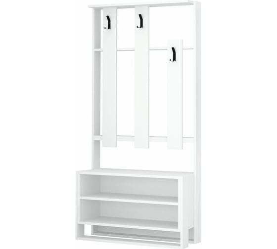 Обувница с вешалкой для одежды leve chester hall stand white LEV00762