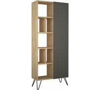 Прямой стеллаж leve jedda bookcase oak LEV00668