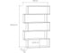 Прямой стеллаж leve kat bookcase oak LEV00581 3