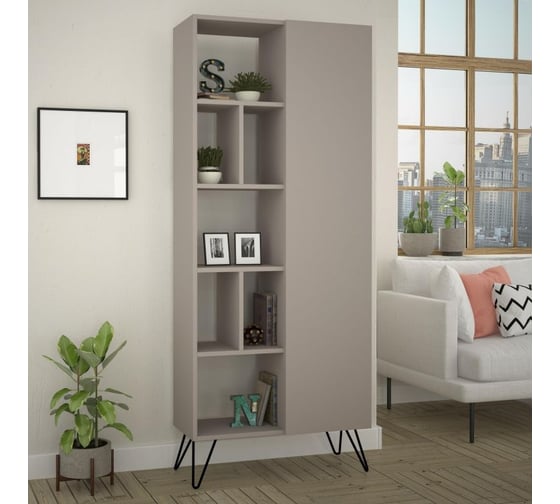 Прямой стеллаж leve jedda bookcase light mocha LEV00669