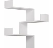 Угловая полка leve luksa corner bookcase white LEV00851