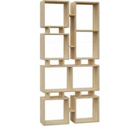 Прямой стеллаж leve rail bookcase no.1 oak LEV00611