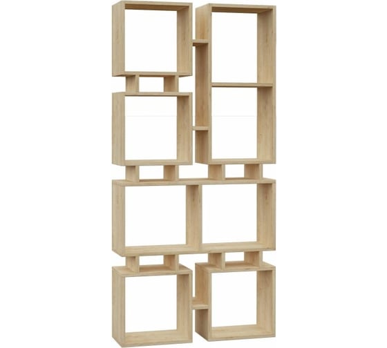 Прямой стеллаж leve rail bookcase no.1 oak LEV00611 1