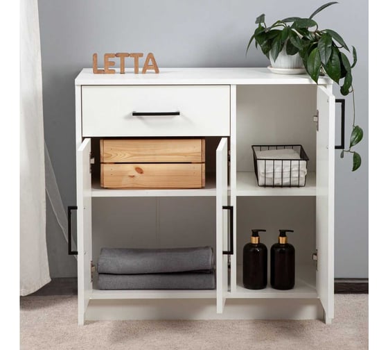 Комод LETTA Estet Белое тиснение, 750х733x303 L130130