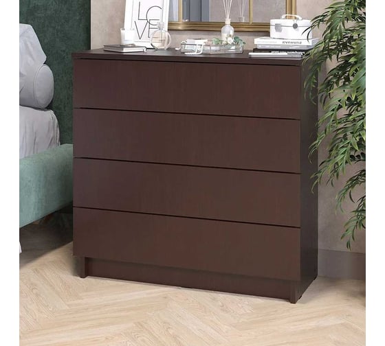 Комод LETTA Ультра 4 ящика, Венге, 750х729x330 L135533