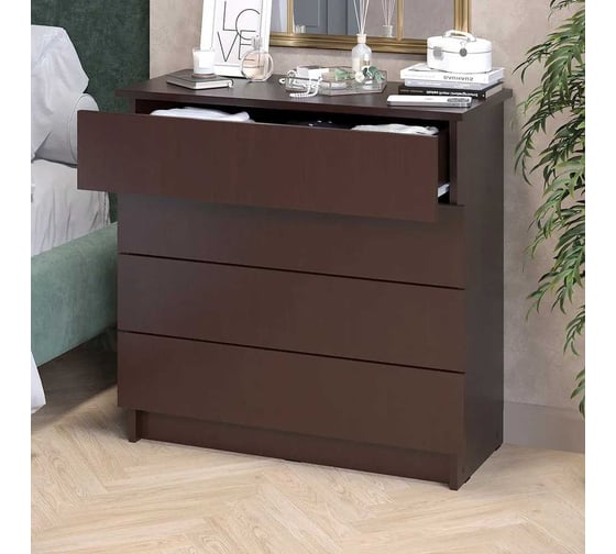 Комод LETTA Ультра 4 ящика, Венге, 750х729x330 L135533
